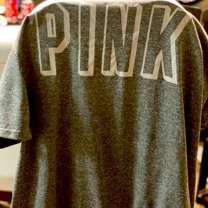 Grey & white Pink tee shirt